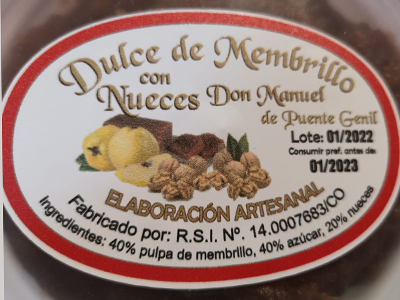 Dulce Membrillo con Nueces